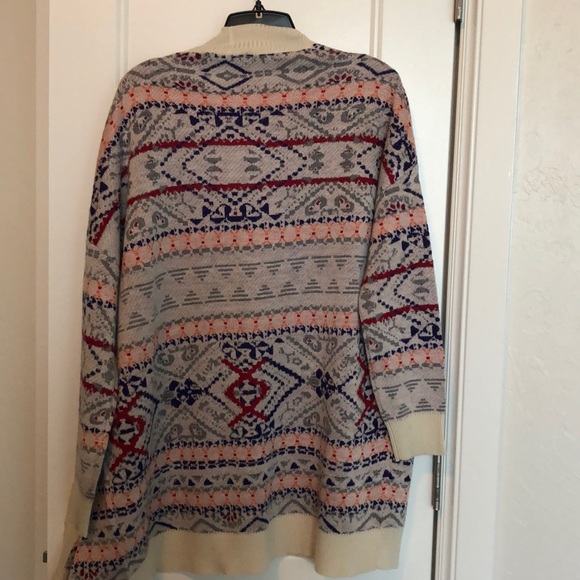 Long sleeve multi color cardigan - Picture 2 of 2